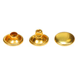 UNIQUE SEWING Double Cap Rivets - Gold - 8mm x 4mm (5/16″ x 3/16″) - 24 pcs