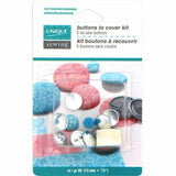 UNIQUE SEWING Buttons to Cover Kit with Tool - size 20 - 12mm (1⁄2″) - 5 sets