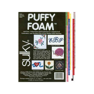 SULKY Puffy Foam - 12 Colour Assortment - 2mm (1⁄16″)