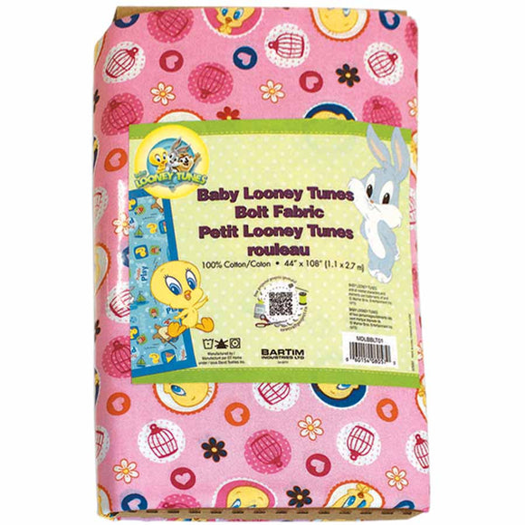 LOONEY TUNES Looney TunesTM Cotton Licensed Fabric - 2.75 x 1.1m (3yd x 42″)
