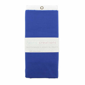 FABRIC CREATIONS 100% Cotton Fabric - Royal Blue - 1.8 x 1m (2yds x 42″)